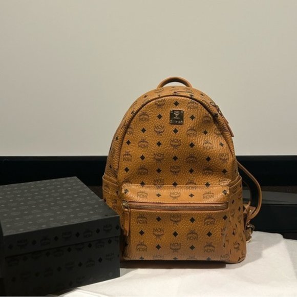 MCM Other - MCM Stark Medium Backpack Cognac